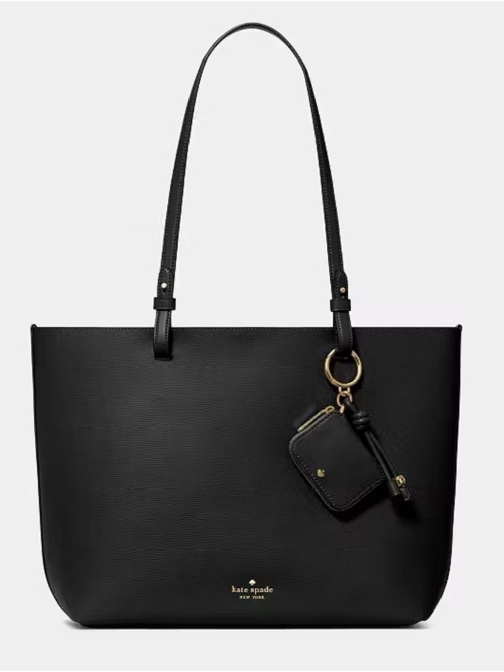 Kate Spade Tessa Tote Bag with Charm Black